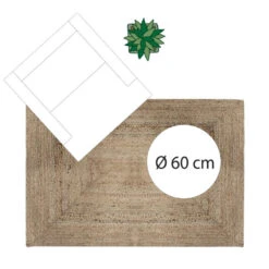 Tapis Jute Naturel Rectangulaire 120x170 Atmosphera 9 Tapis Jute Naturel Rectangulaire 120x170 Atmosphera -ATMOS Boutique tapis jute naturel rectangulaire 120x170 atmosphera 3