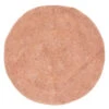 Tapis Rond D120 Spirale Rose Orangé Atmosphera