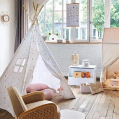 Tipi Décoratif 160 Cm Pour Enfant Blanc Atmosphera -ATMOS Boutique tipi 5 pieds decoratif pour enfant blanc atmosphera 1 4