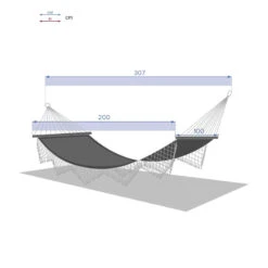 Toile Hamac Rialto Framboise 2 M Hespéride -ATMOS Boutique toile hamac rialto framboise 2 m hesperide 2