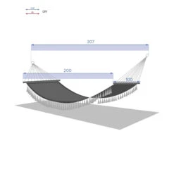 Toile Hamac Syssia Pompons 2 M Hespéride -ATMOS Boutique toile hamac syssia pompons 2 m hesperide 4