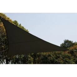 Toile Solaire 3x3x3m Curacao Gris Hespéride -ATMOS Boutique toile solaire 3x3x3m luxe hesperide curacao gris 2