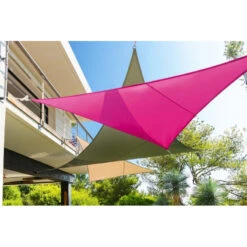 Toile Solaire 3x3x3m Curacao Gris Hespéride -ATMOS Boutique toile solaire 3x3x3m luxe hesperide curacao gris 4