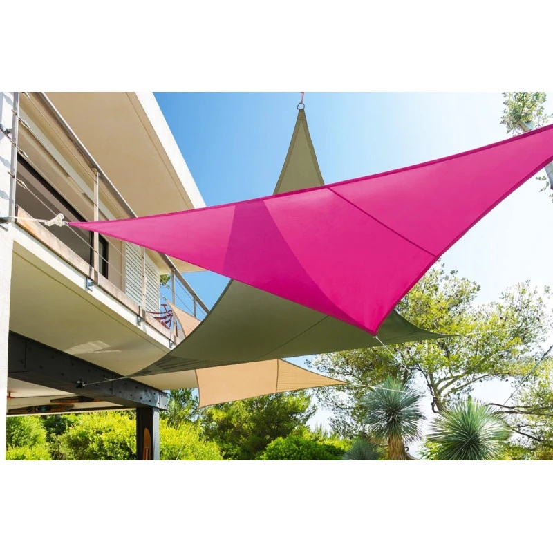 Toile Solaire 4x4x4m Curacao Taupe Hespéride 5 Toile Solaire 4x4x4m Curacao Taupe Hespéride – Image 5