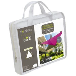 Toile Solaire 5x5x5m Curacao Blanc Hespéride -ATMOS Boutique toile solaire 5x5x5m luxe hesperide curacao blanc 3