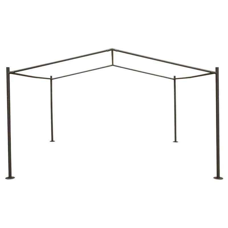 Tonnelle Certeli Carrée Forme Abri Coloris Graphite/ardoise 6 Tonnelle Certeli Carrée Forme Abri Coloris Graphite/ardoise – Image 6