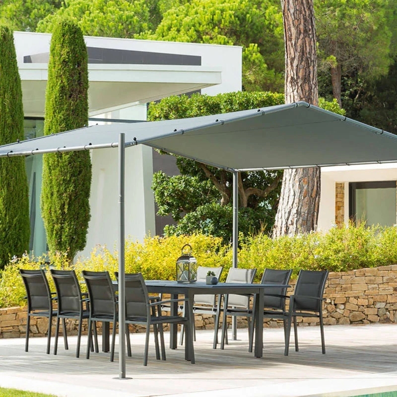 Tonnelle Certeli Carrée Forme Abri Coloris Graphite/ardoise 1 Tonnelle Certeli Carrée Forme Abri Coloris Graphite/ardoise