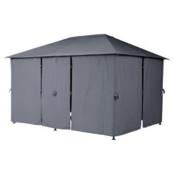 Tonnelle 3x4 M Santorini Gris Ardoise Hespéride -ATMOS Boutique tonnelle hesperide santorini gris 2