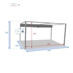 Tonnelle Palmeira 4x3 M Gris Ardoise Hespéride 9 Tonnelle Palmeira 4x3 M Gris Ardoise Hespéride -ATMOS Boutique tonnelle palmeira 4x3 m gris ardoise hesperide 4
