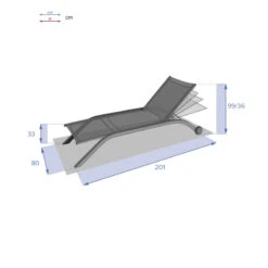 Transat Milenio Bleu Canard Et Graphite Hespéride -ATMOS Boutique transat milenio bleu canard et graphite hesperide 3