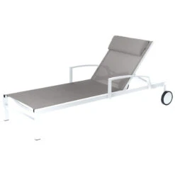 Transat Ocala Inclinable Noisette/blanc Hespéride -ATMOS Boutique transat ocala inclinable noisetteblanc hesperide 2