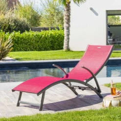 Transat Samba Pliable Grenade/graphite Hespéride