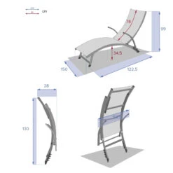 Transat Samba Pliable Noisette/graphite Hespéride -ATMOS Boutique transat samba pliable noisettegraphite hesperide 6