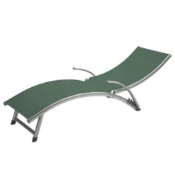 Transat Samba Pliable Et Empilable Vert Olive Hespéride -ATMOS Boutique transat samba vert olive hesperide 1 5
