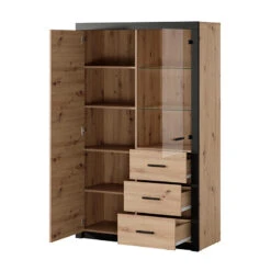 Vitrine 2 Portes Naturel Et Noir Brussel -ATMOS Boutique vitrine 2 portes naturel et noir bruges 2